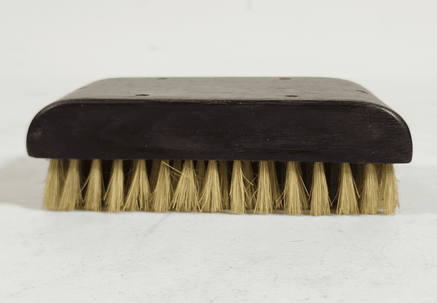 Vintage Swank Ebony Natural Bristle Brush 4.5" Dresser Vanity Clothes - Thumbnail 6