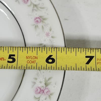 3 Fine China of Japan Maria Plates 6.25" Floral Design - Thumbnail 7