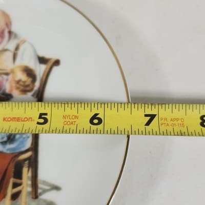 Norman Rockwell The Toymaker Plate 6.5" Vintage 1984 - Thumbnail 3