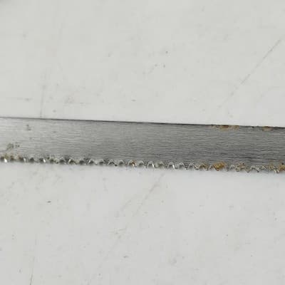 Vintage Butcher Bone Saw 8 Inch Blade Marbled Bakelite Handle Kitchen Tool - Thumbnail 7