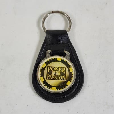 Poker Passion Keychain Leather Vintage - Thumbnail 2