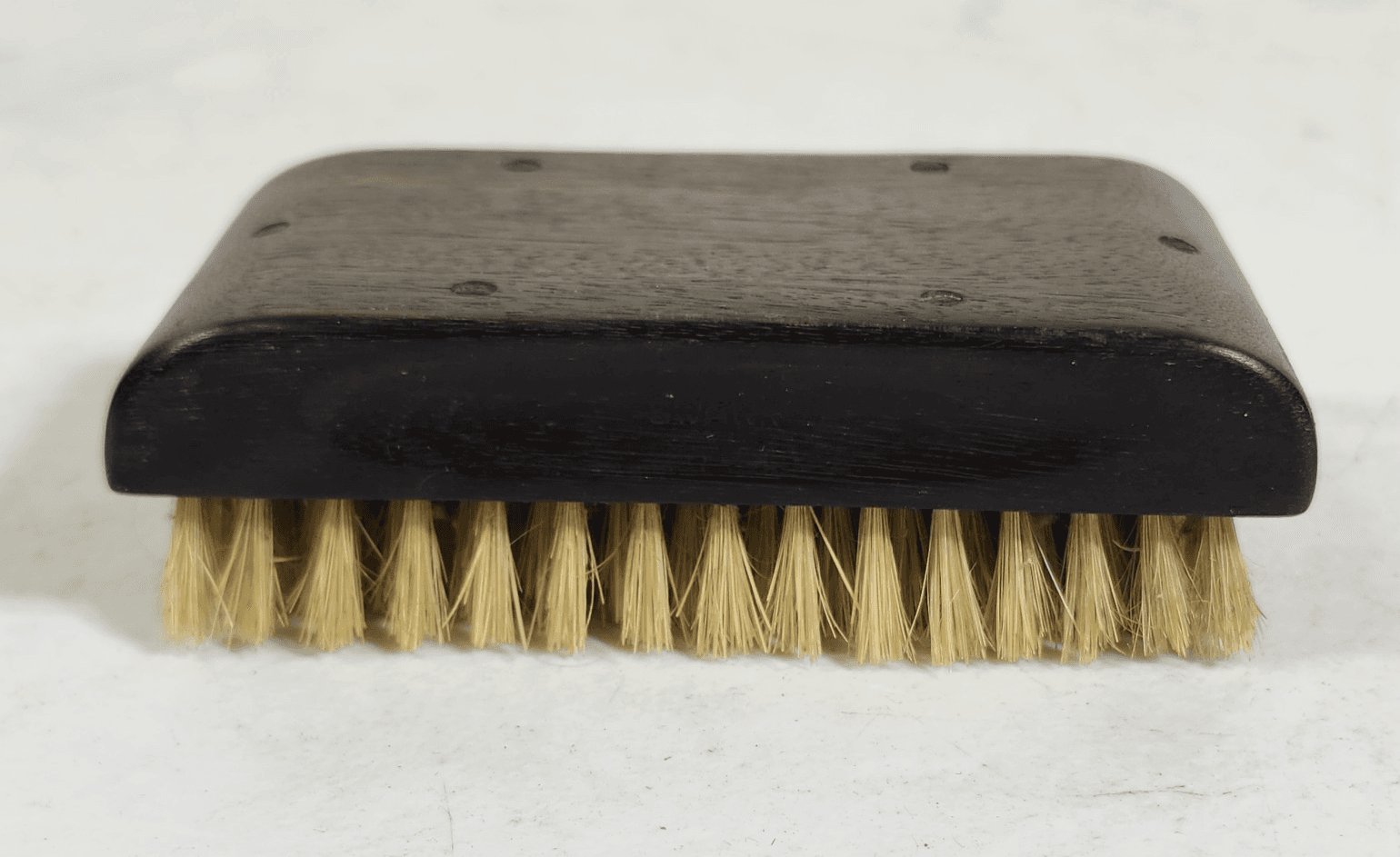 Vintage Swank Ebony Natural Bristle Brush 4.5" Dresser Vanity Clothes - Thumbnail 2