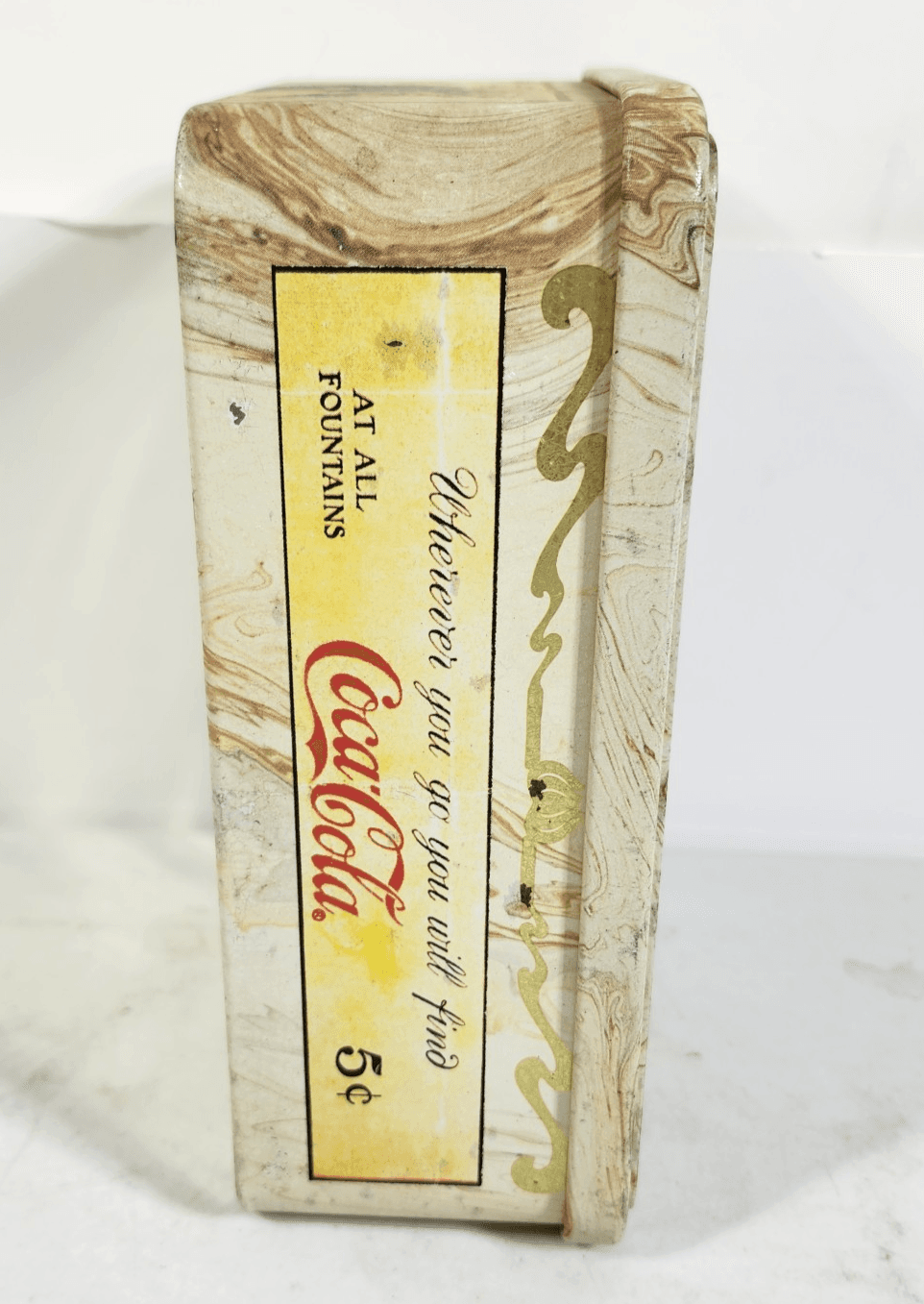 Hinged Tin Coca Cola Love Theme Nautical Beach Vintage Advertising - Thumbnail 5