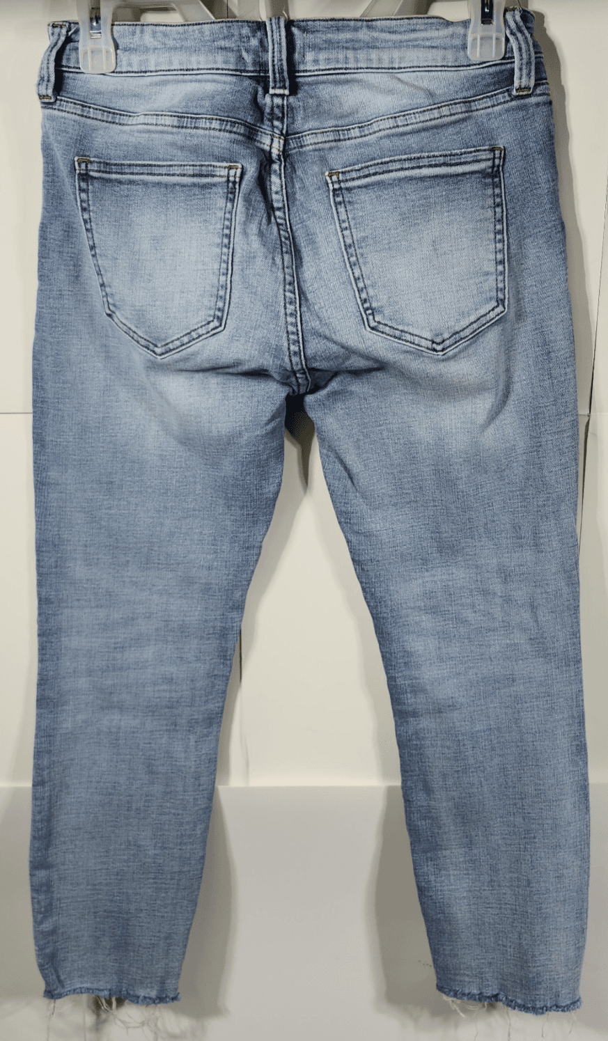 Pistola Jeans Skinny Mid Rise w Raw Hem Women's Size 27 Light Wash - Thumbnail 4