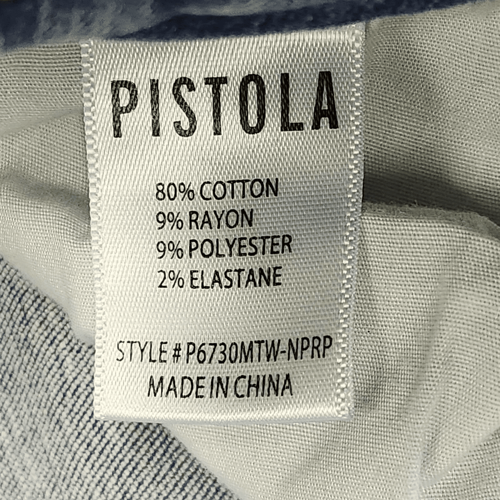 Pistola Jeans Skinny Mid Rise w Raw Hem Women's Size 27 Light Wash - Thumbnail 8