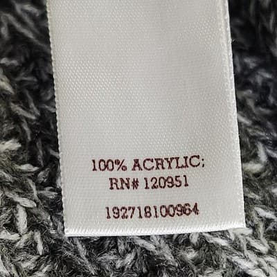 SO Women's Knit Sweater Size XS Pullover Long Sleeve Gray White NEW - Thumbnail 9