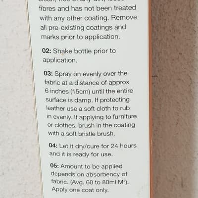 Fabric & Textile Protective Coating NM 8.5Oz NEW - Thumbnail 7