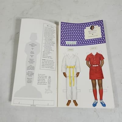 American Girl Brittany Biggett 2000 Cut-Outs Doll Stand/Outfits In Tact - Thumbnail 2
