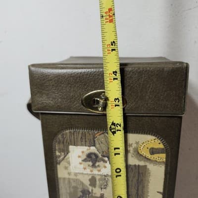Vintage Decorative Wine Storage Box Hinged Lid With Handle Train Eagle Design14" - Thumbnail 10