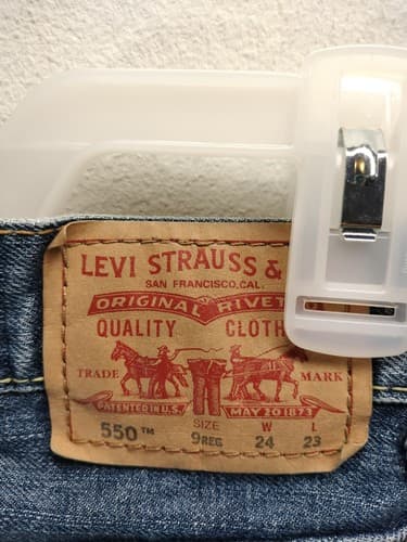 Levi's 550 Straight Fit Denim Jeans Size 9 Juniors Blue Pants - Thumbnail 10
