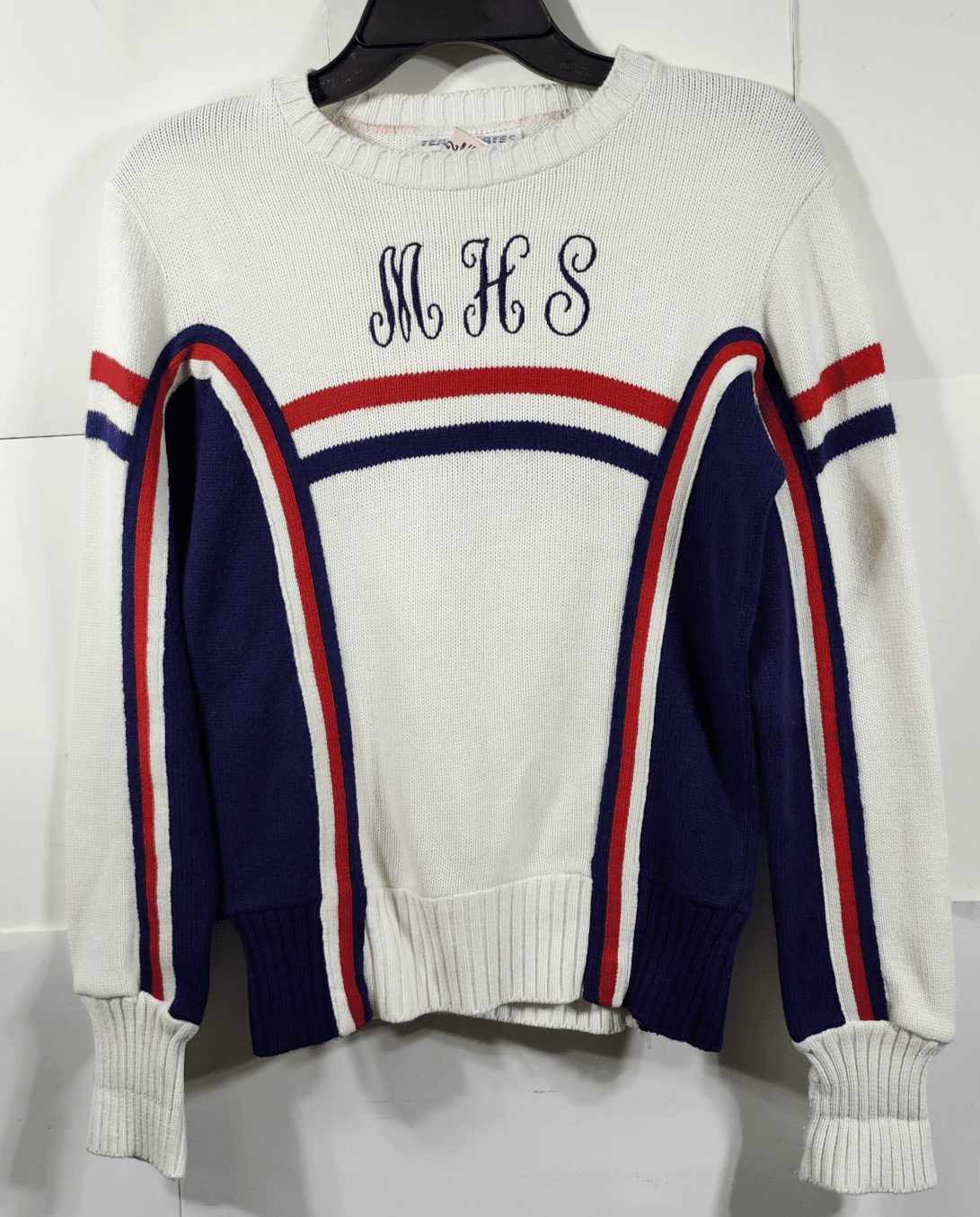 Vintage MHS Cheerleader Sweater Vest Made In USA Varsity Small - Thumbnail 5