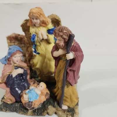 Holiday Collection Christmas Nativity Scene Figurine Statue Home Decor - Thumbnail 4