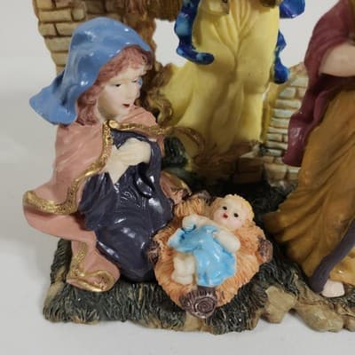Holiday Collection Christmas Nativity Scene Figurine Statue Home Decor - Thumbnail 3