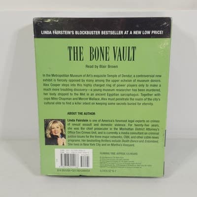 The Bone Vault by Linda Fairstein 5 CD Audio Book NEW Sealed - Thumbnail 2
