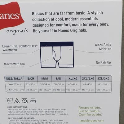 Hanes Men’s Small Boxer Briefs 3 Pairs Multicolor Stretch Underwear NEW - Thumbnail 6
