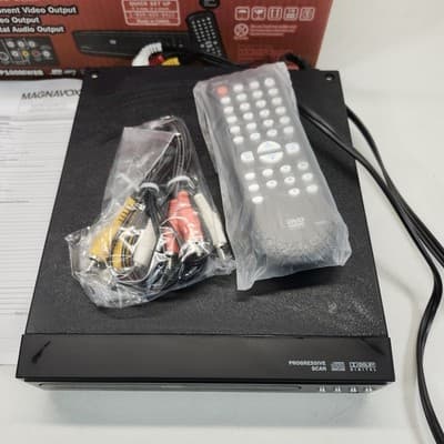 Magnavox DVD Player DP100MW8B W/Remote AV Cord Box Instructions - Thumbnail 2