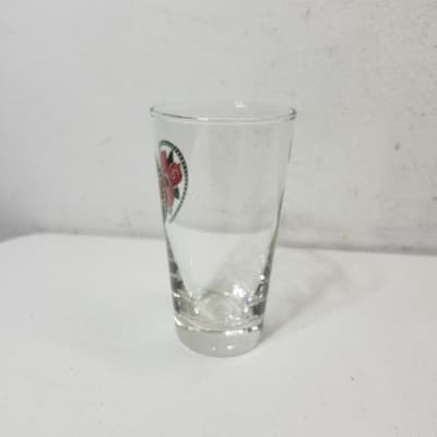 Set of 4 Vintage MCM Red Rose Glasses Cups Tumblers by Libbey - Thumbnail 6