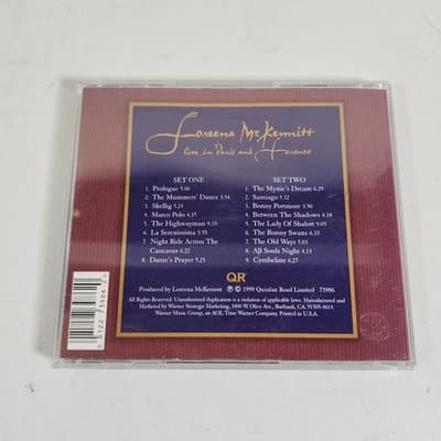 Live in Paris & Toronto Music CD Mckennitt, Loreena Quinlan - Thumbnail 4