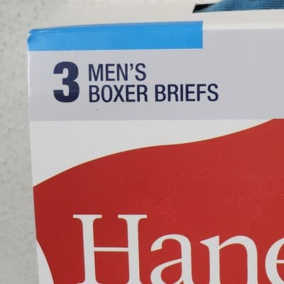 Hanes Men’s Small Boxer Briefs 3 Pairs Multicolor Stretch Underwear NEW - Thumbnail 3