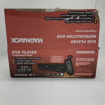 Magnavox DVD Player DP100MW8B W/Remote AV Cord Box Instructions - Thumbnail 5