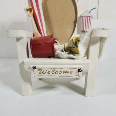 Beach Chair Picture Frame Decorative Unique Gift Home Decor Lifeguard - Thumbnail 2