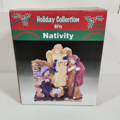 Holiday Collection Christmas Nativity Scene Figurine Statue Home Decor - Thumbnail 9