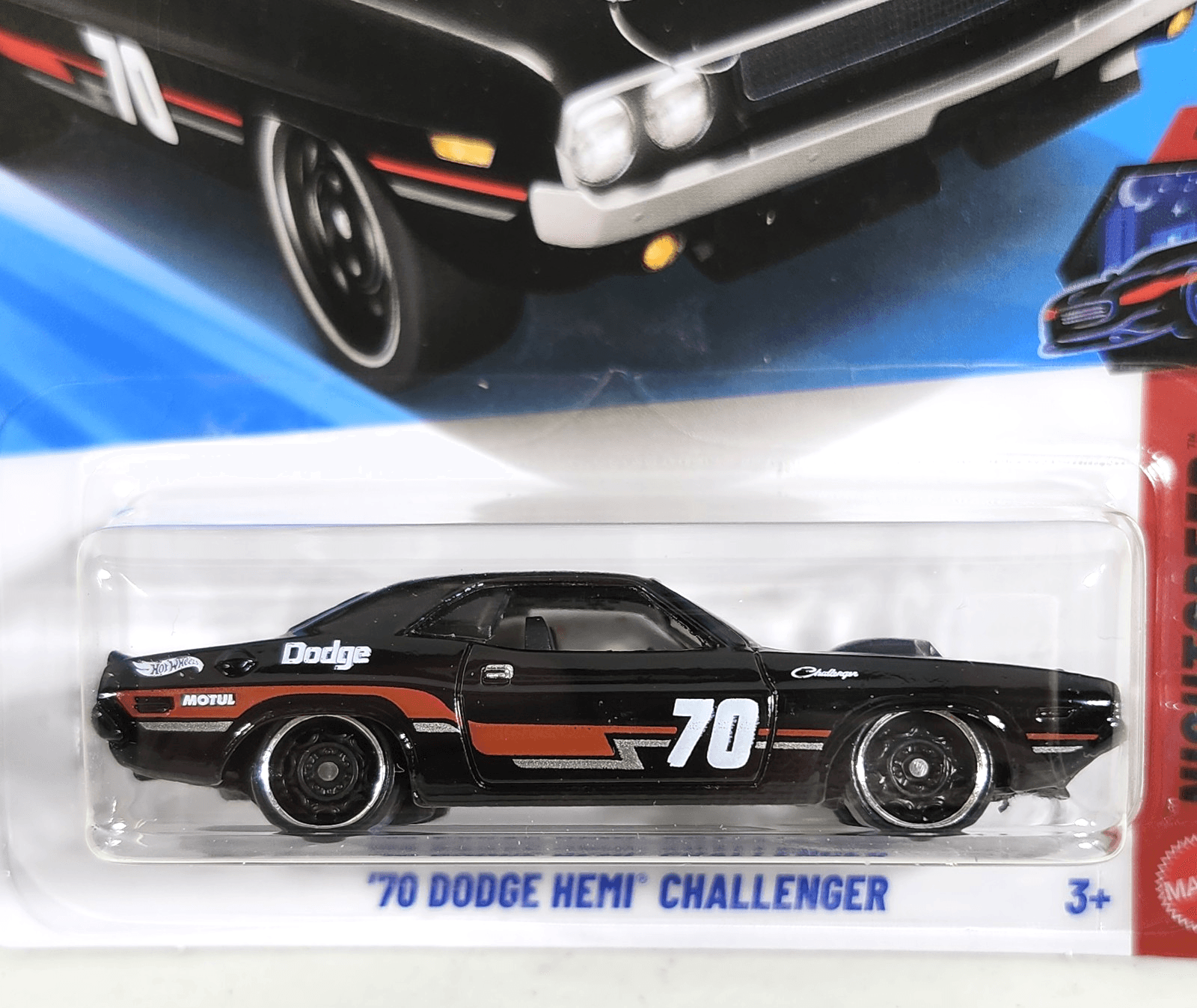 2026 Hot Wheels '70 Dodge Hemi Challenger Nightspeed Black Car 1/64 Toy NEW - Thumbnail 2