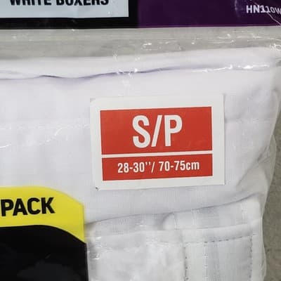 Hanes Men's Size Small Boxers 6 Pairs Tagless Woven White Soft Breathable NEW - Thumbnail 3