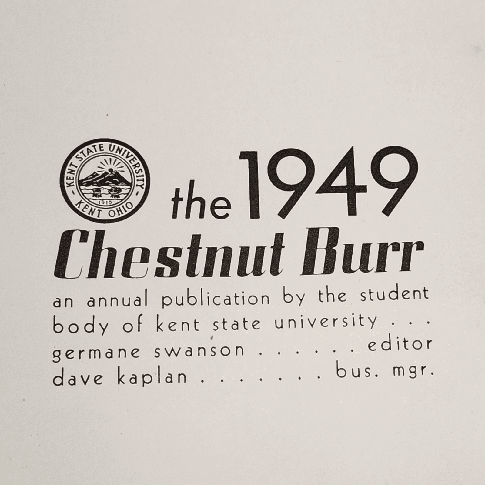 1949 Yearbook Chestnut Burr Kent State Normal College Ohio Antique Book - Thumbnail 2