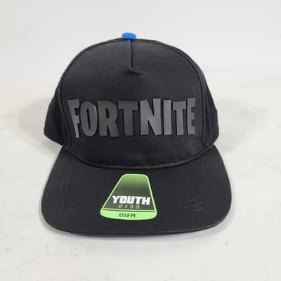 Black Fortnite Snapback Hat Adjustable Youth One Size Fits Most Gamer NEW - Thumbnail 2