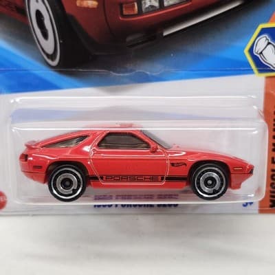 Hot Wheels 2025 Muscle Mania 1983 Porsche 928S Red Car 1/64 Toy Vehicle NEW - Thumbnail 2