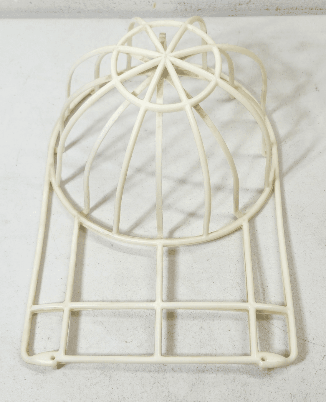 Hat Washer White Plastic Baseball Golf Cap Cleaner Cage - Thumbnail 2