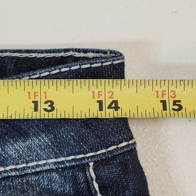 ZCO Jeans Women's Size 3 Rhinestone Embroidered Pockets Western Boho Y2K - Thumbnail 2