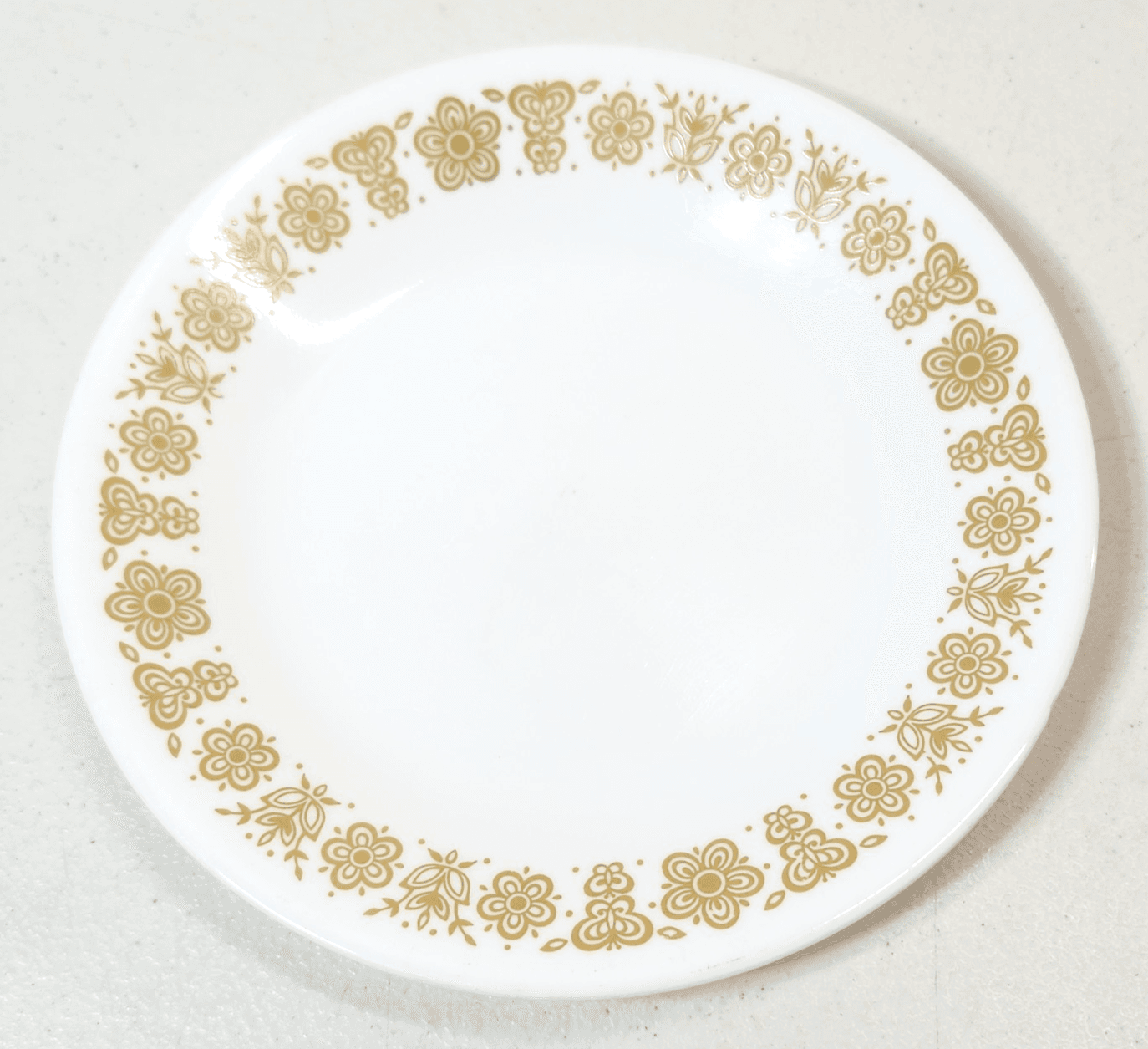 Vintage Corelle Butterfly Gold Appetizer Starter Salad Plate 6.75" - Thumbnail 2