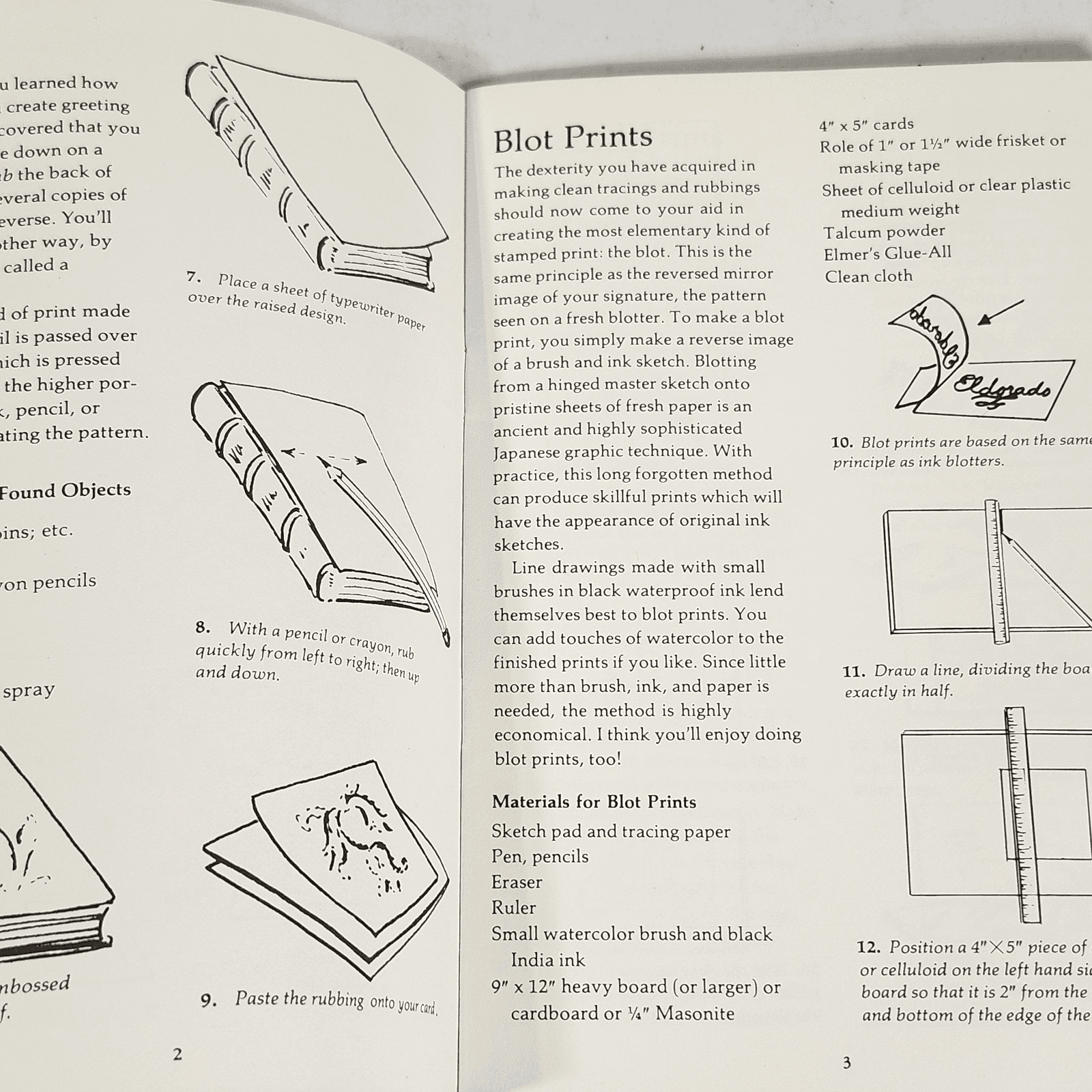 How To Make Your Own Greeting Cards Paperback Book Vintage 1972 - Thumbnail 2