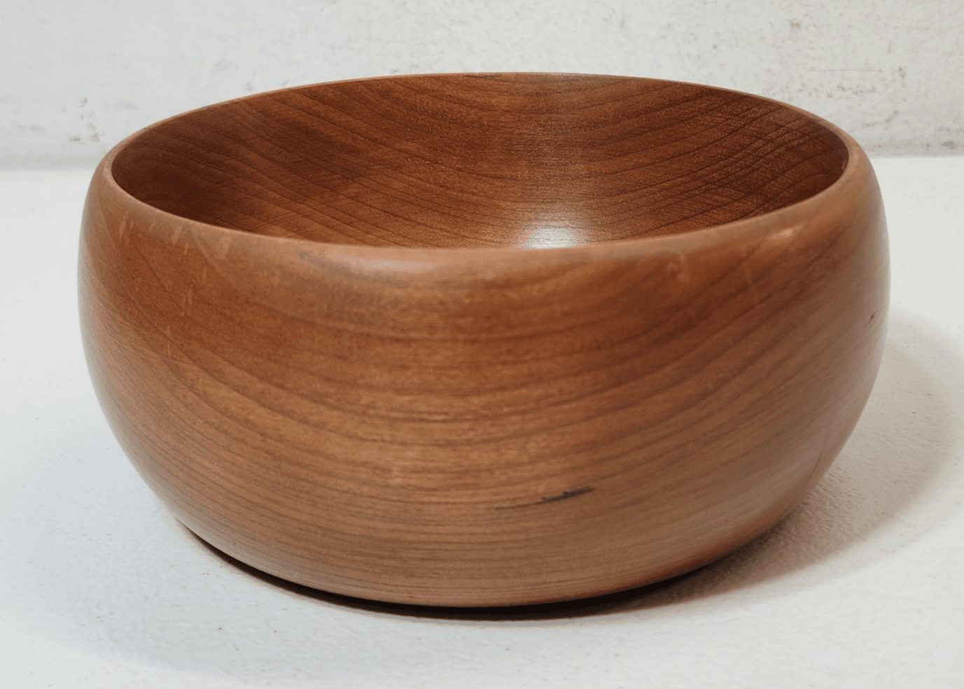 Vintage Teak Wood Bowl 5.75" Home Decor MCM - Thumbnail 2