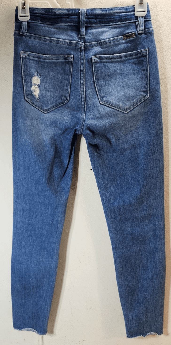 Kan Can Women's 23 Jeans Kaleigh Mid Rise Skinny Ankle Distressed - Thumbnail 6
