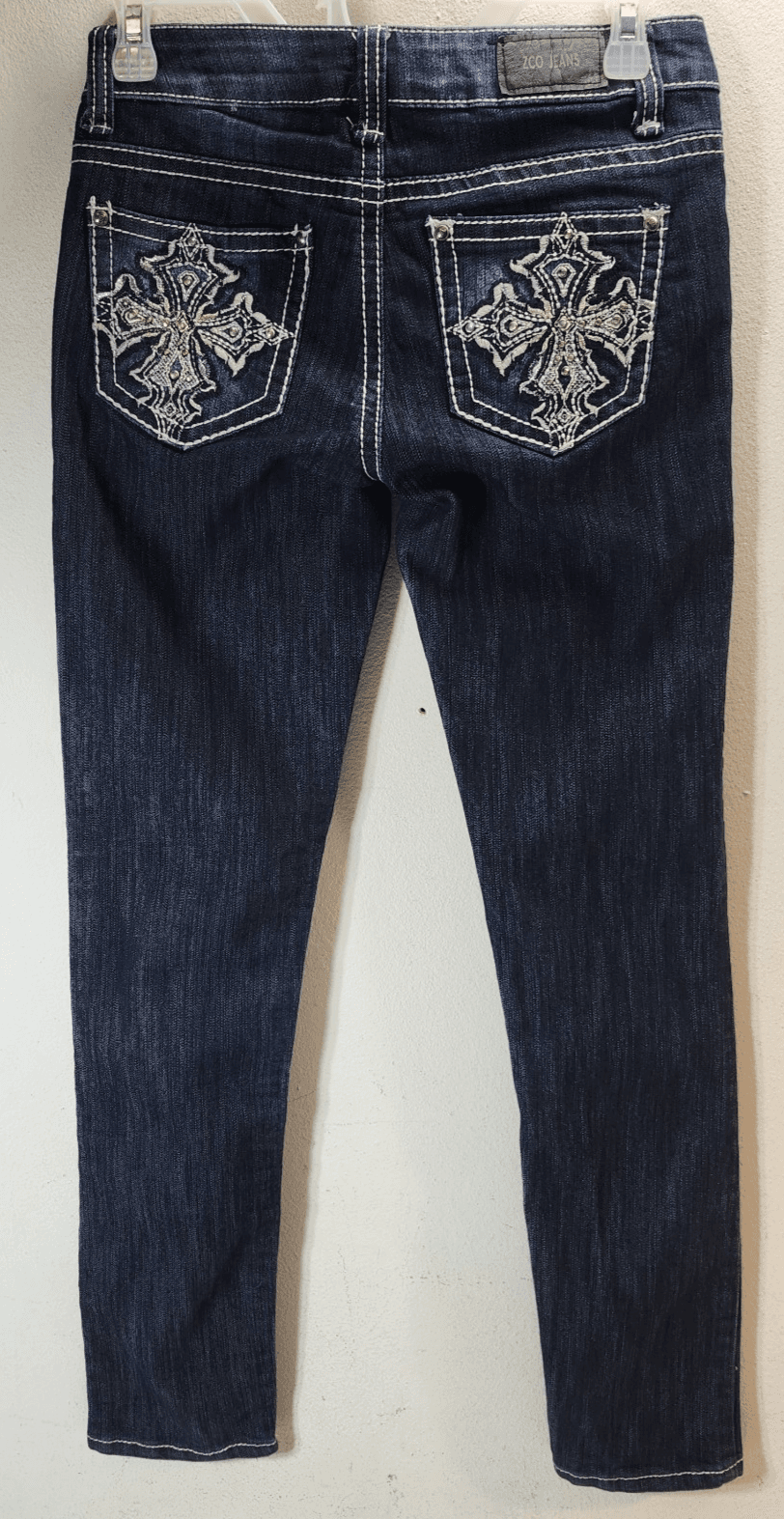 ZCO Jeans Women's Size 3 Rhinestone Embroidered Pockets Western Boho Y2K - Thumbnail 6