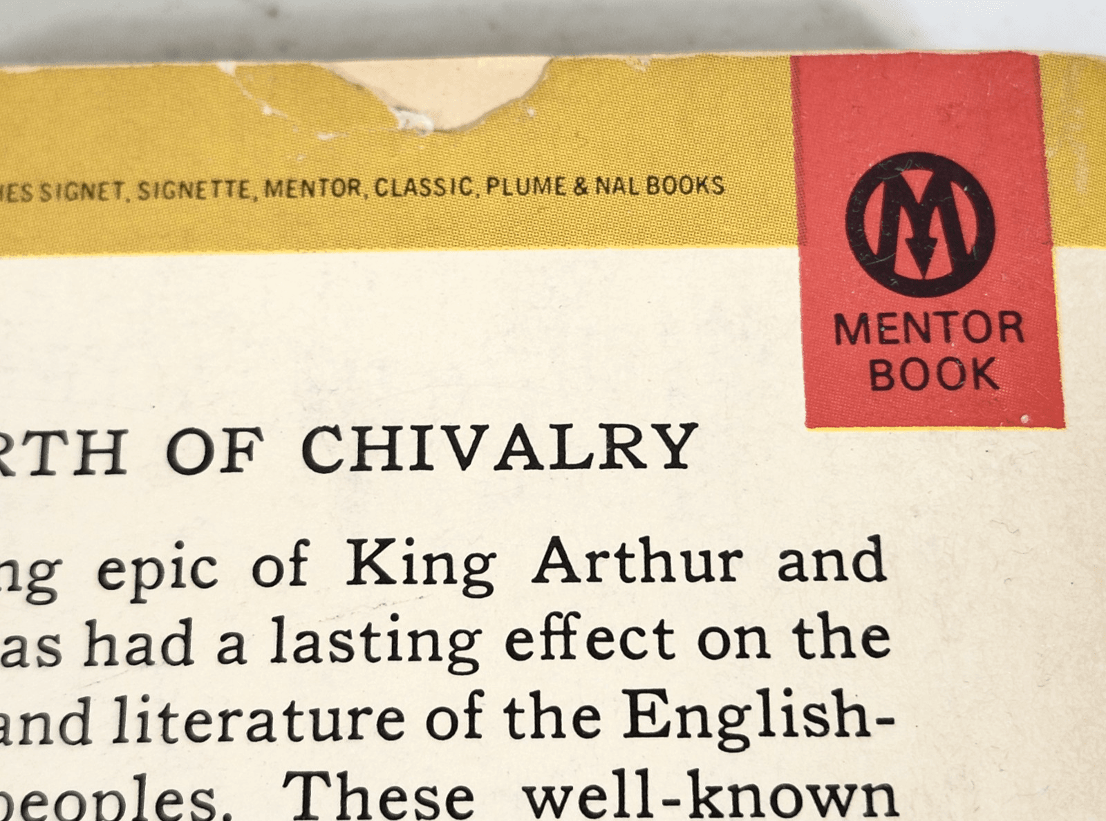 Le Morte D'Arthur by Sir Thomas Malory 1962 Mentor Paperback Book - Thumbnail 8