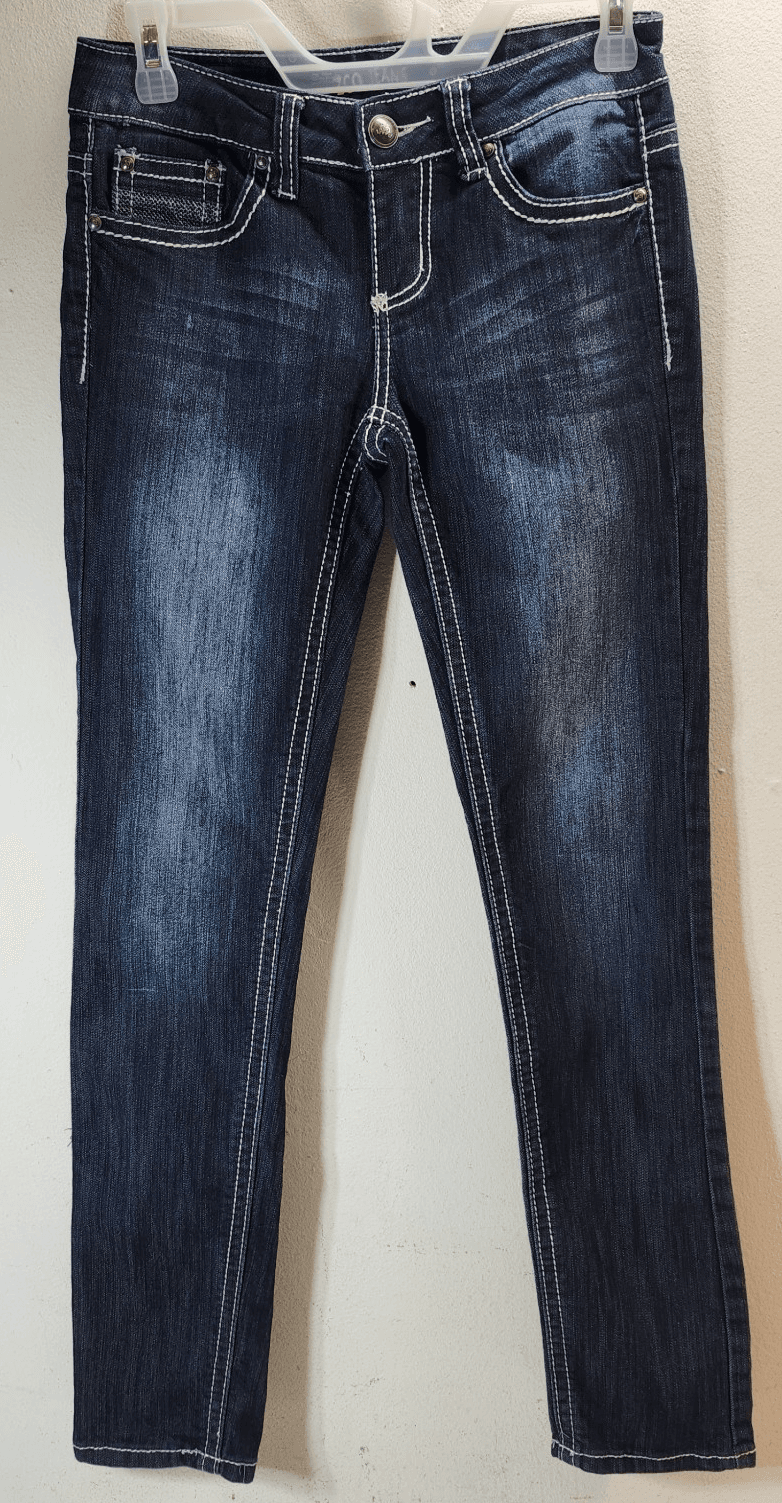 ZCO Jeans Women's Size 3 Rhinestone Embroidered Pockets Western Boho Y2K - Thumbnail 5