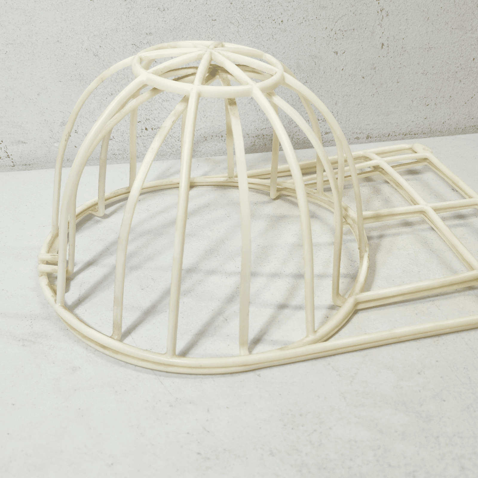 Hat Washer White Plastic Baseball Golf Cap Cleaner Cage - Thumbnail 6