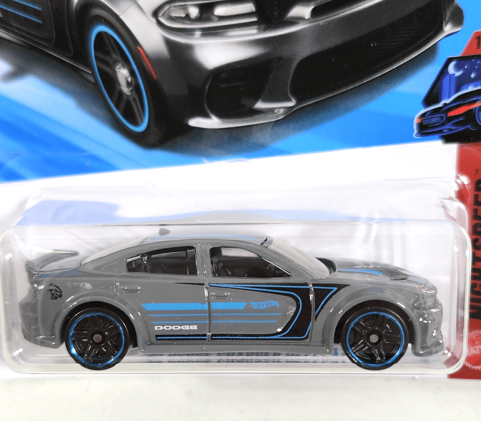 Hot Wheels Dodge Charger Hellcat Nightspeed Car 1/64 Toy Vehicle NEW - Thumbnail 2