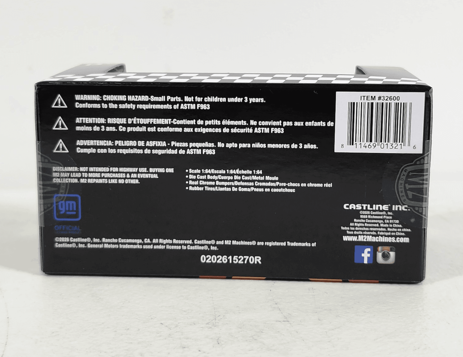 M2 Machines 1987 Buick Grand National Black Car 1/64 Toy Vehicle NEW - Thumbnail 7