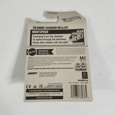 Hot Wheels Dodge Charger Hellcat Nightspeed Car 1/64 Toy Vehicle NEW - Thumbnail 5