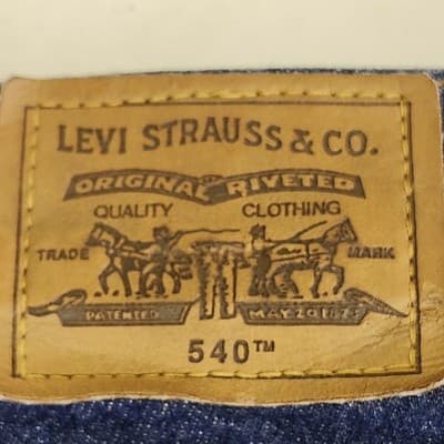 Vintage Levis 540 Jeans Mens 44x30 Blue Denim Made In USA Brown Tab 90s - Thumbnail 7
