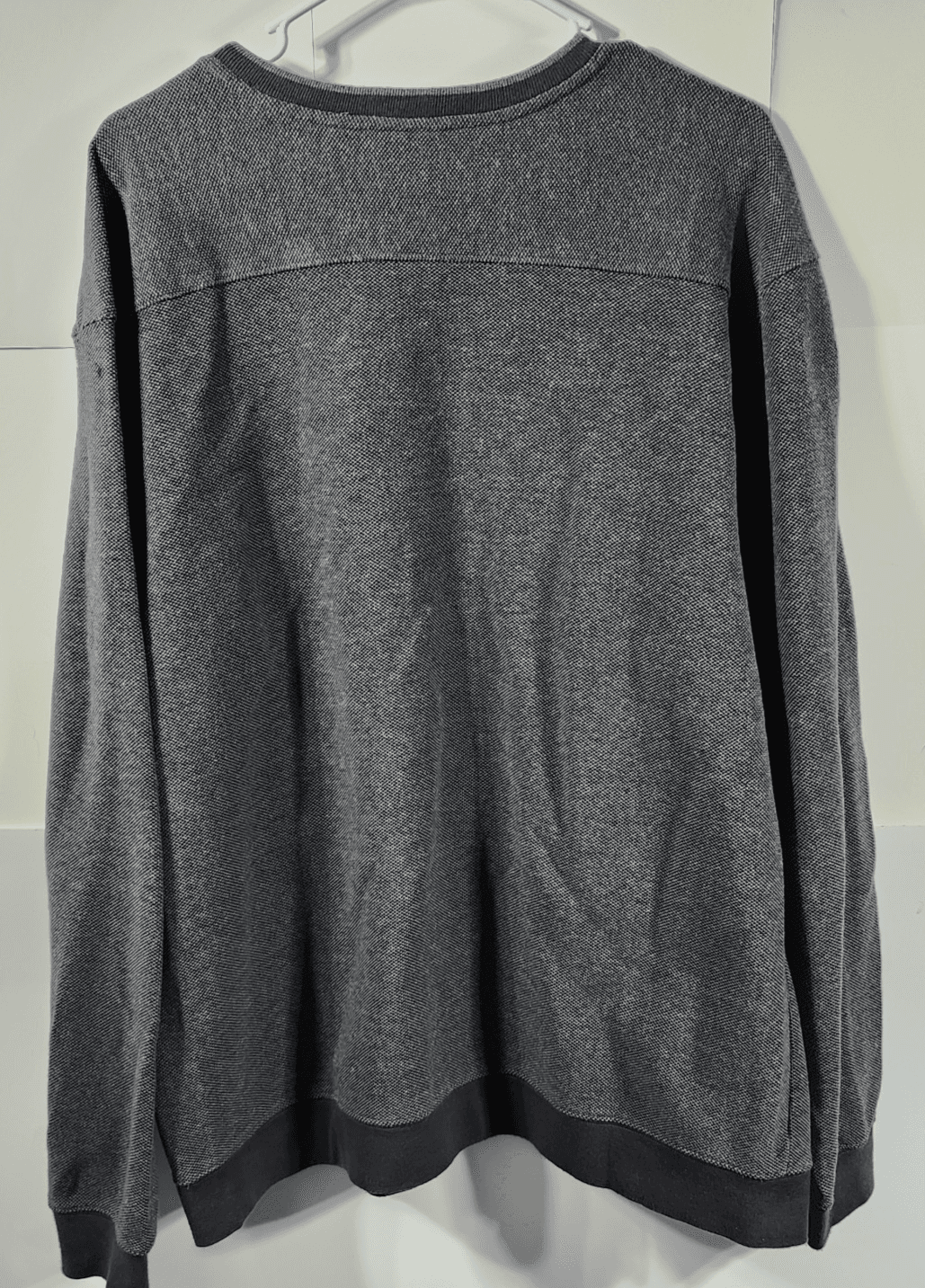 LL Bean Sweatshirt Mens Large Gray Pullover Long Sleeve Cotton - Thumbnail 6
