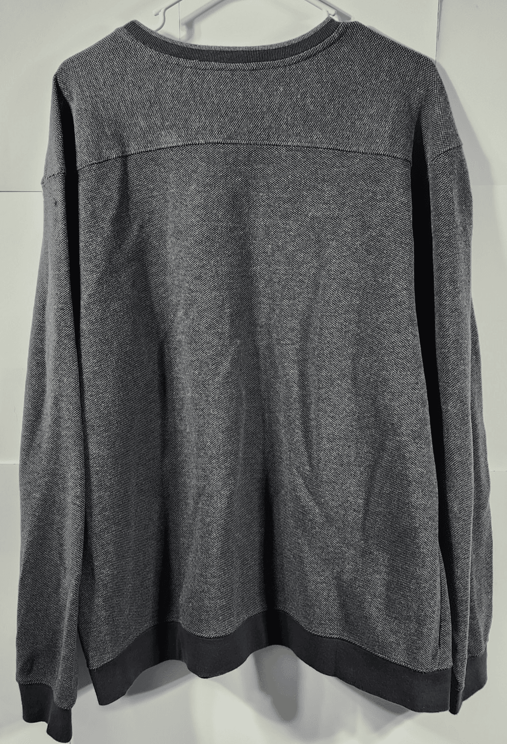 LL Bean Sweatshirt Mens Large Gray Pullover Long Sleeve Cotton - Thumbnail 4