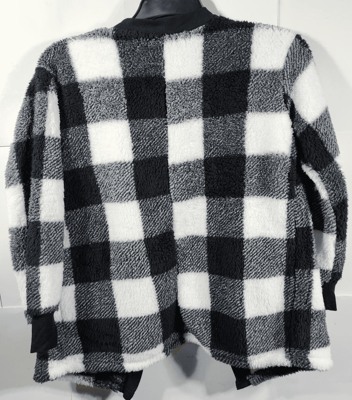 Derek Heart Women's Sweater Small Open Front Black White W/Pockets Maternity NEW - Thumbnail 6