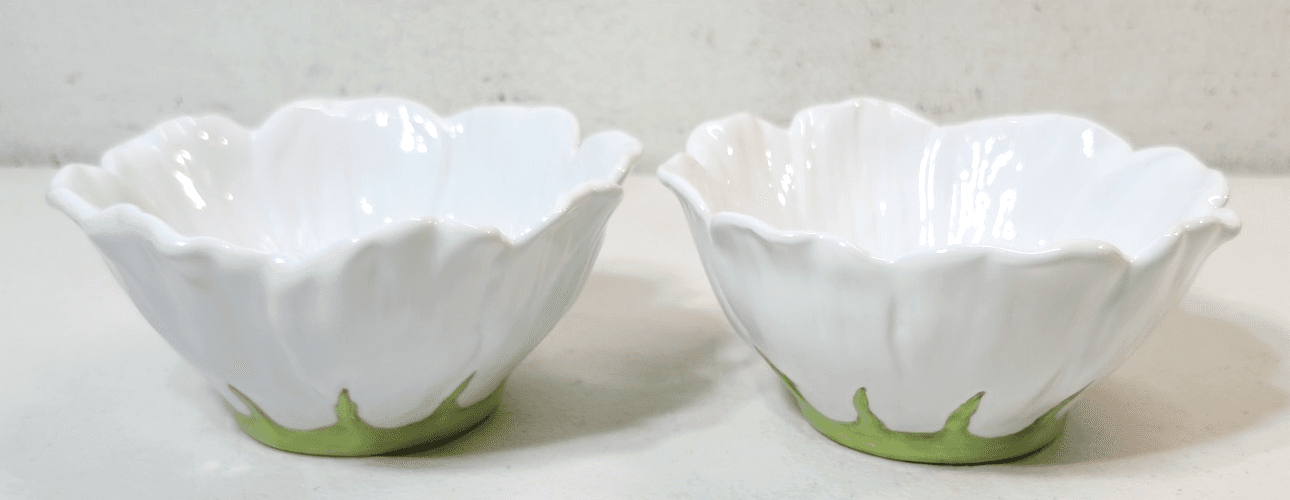Nanette Vacher Cosmos Floral Ceramic Bowls Set of 2 Multicolor 7" Round - Thumbnail 3