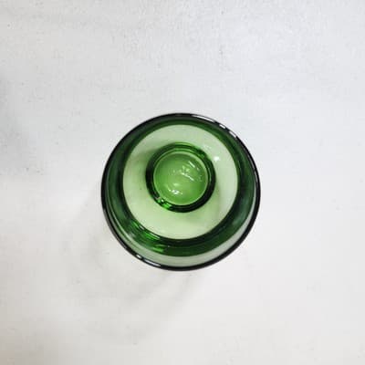 Vintage MCM Libbey Tempo Green Juice Drinking Glass Cup 3.5" - Thumbnail 3